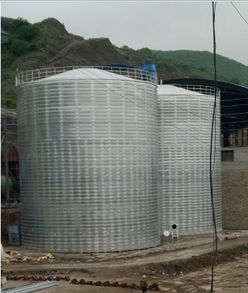 乌兰察布粮食钢板仓的安装全过程不用热焊接