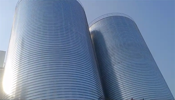 乌兰察布2座混凝土高架卷板仓